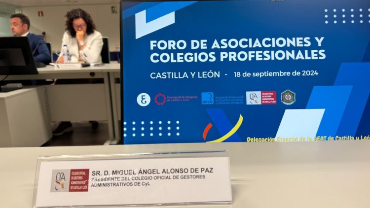 1ª Reunión Foro de Asociaciones y Colegios Profesionales de Castilla y León